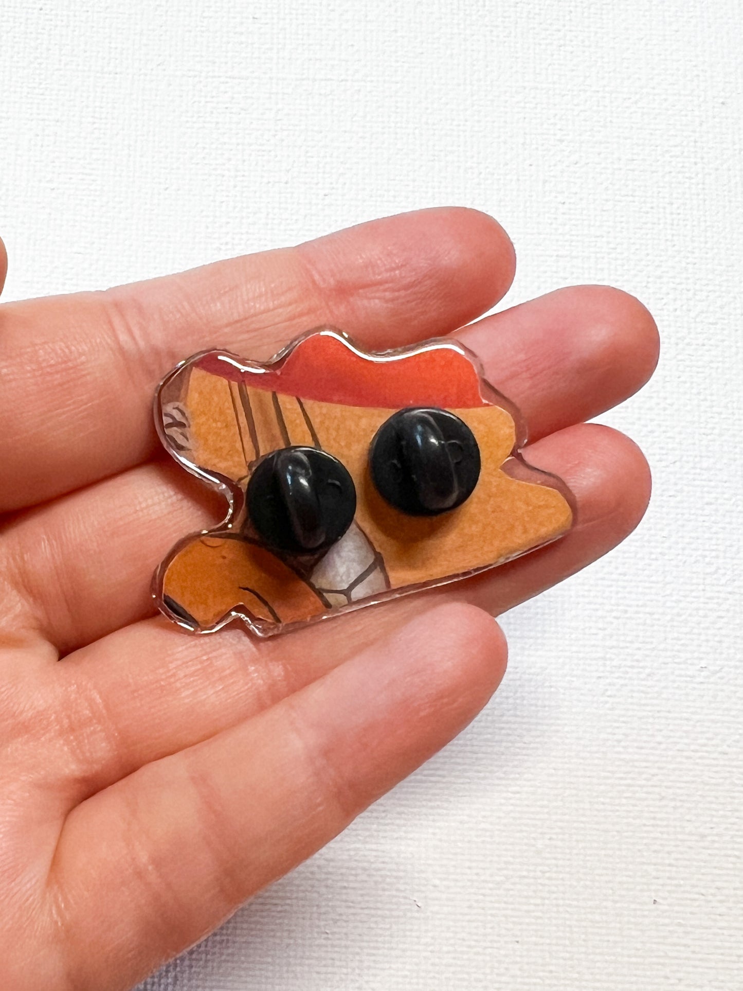 Upcycled Grumpy Monkey Handmade Pin – Recycled Storybook Pin – Book Page Art Pin – Small Batch Resin