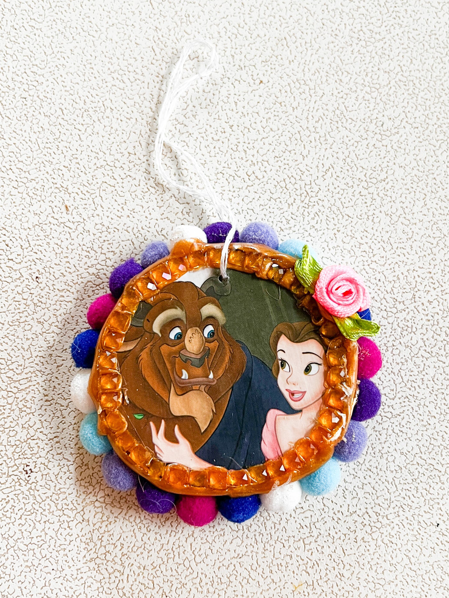 Beauty & the Beast Handmade Christmas Ornament