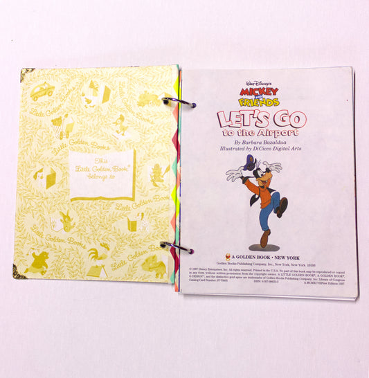 Airport-Themed Upcycled Children’s Book Journal