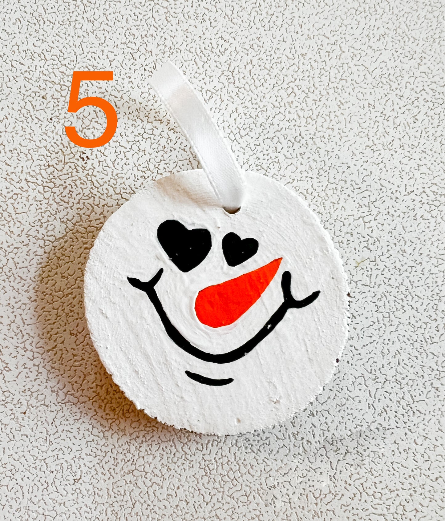 Snowman Hand Painted Christmas Ornament (Version 4-6)