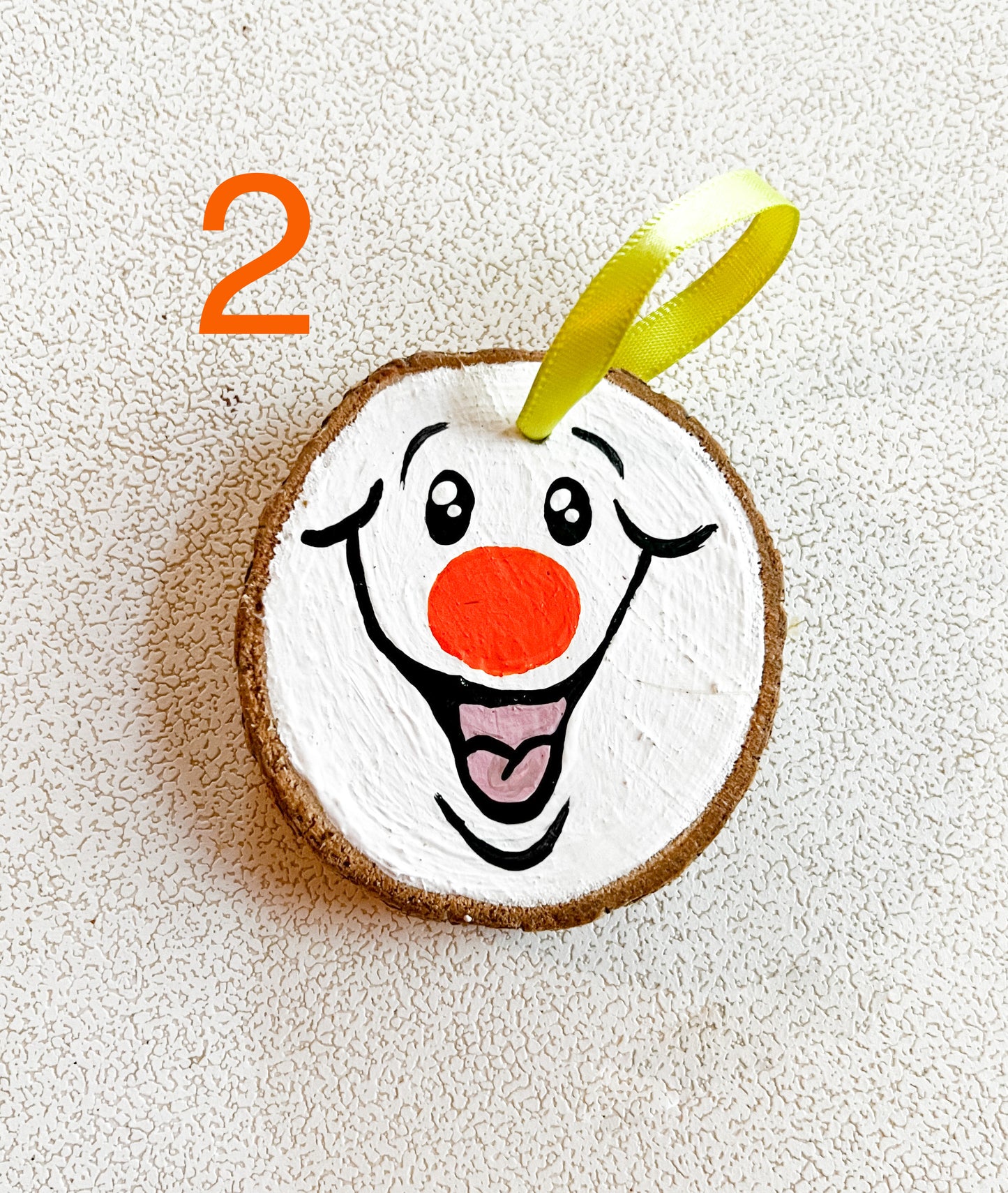 Snowman Face Handmade Christmas Ornaments Versions 1 - 3