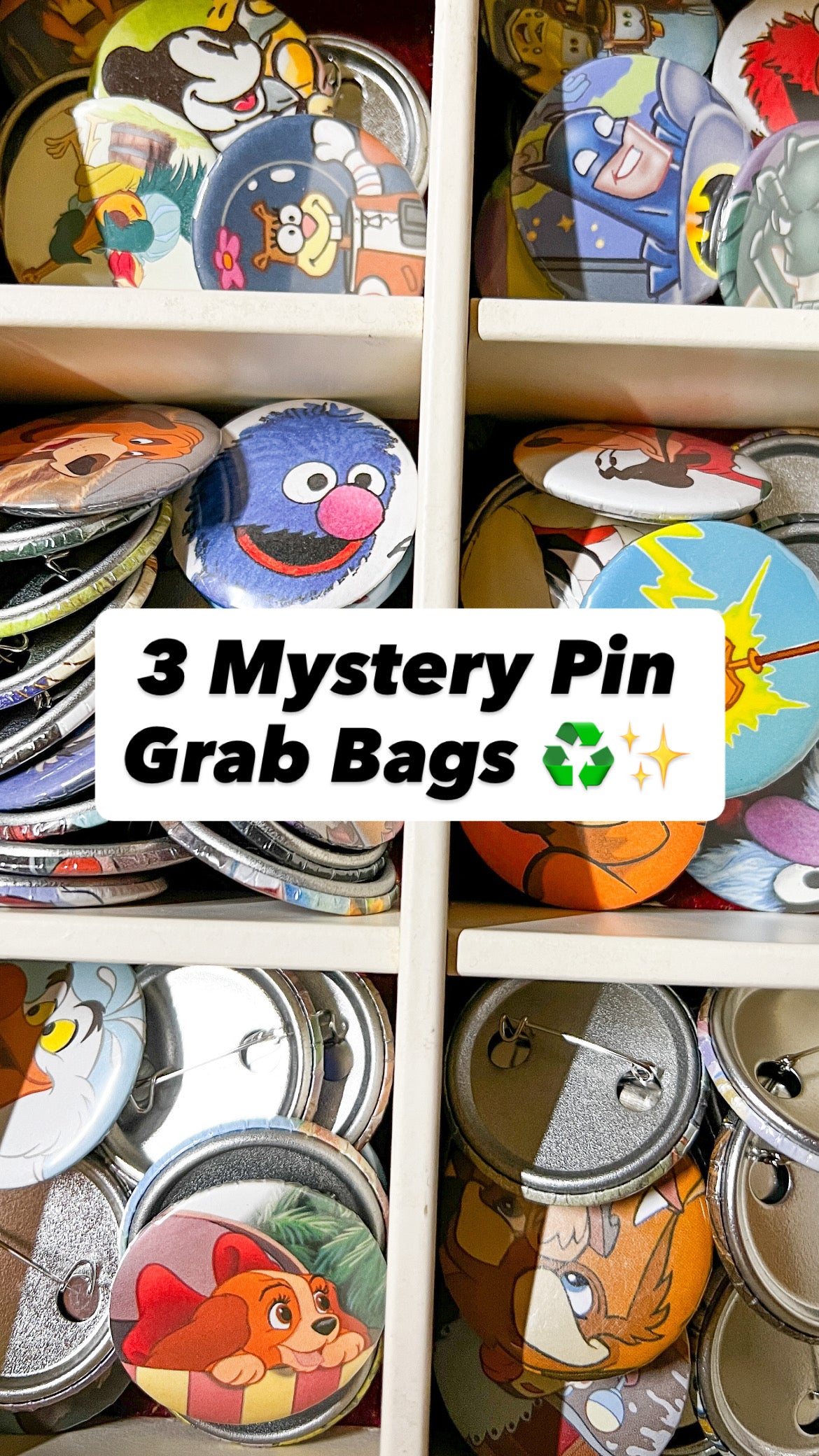 3 Pins Mystery Grab Bags ♻️✨