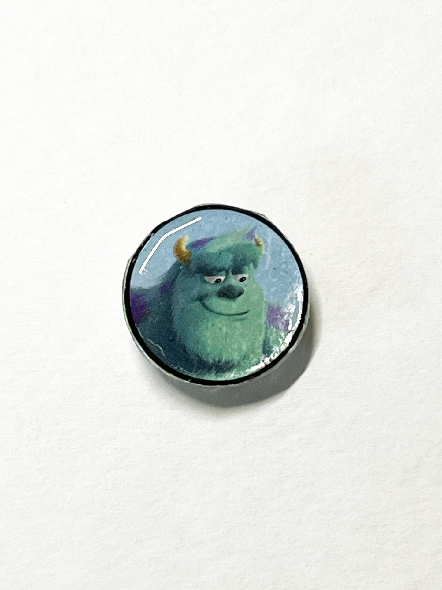 Upcycled Handmade Monster-Inspired Pin | Salvaged Book Art Accessory