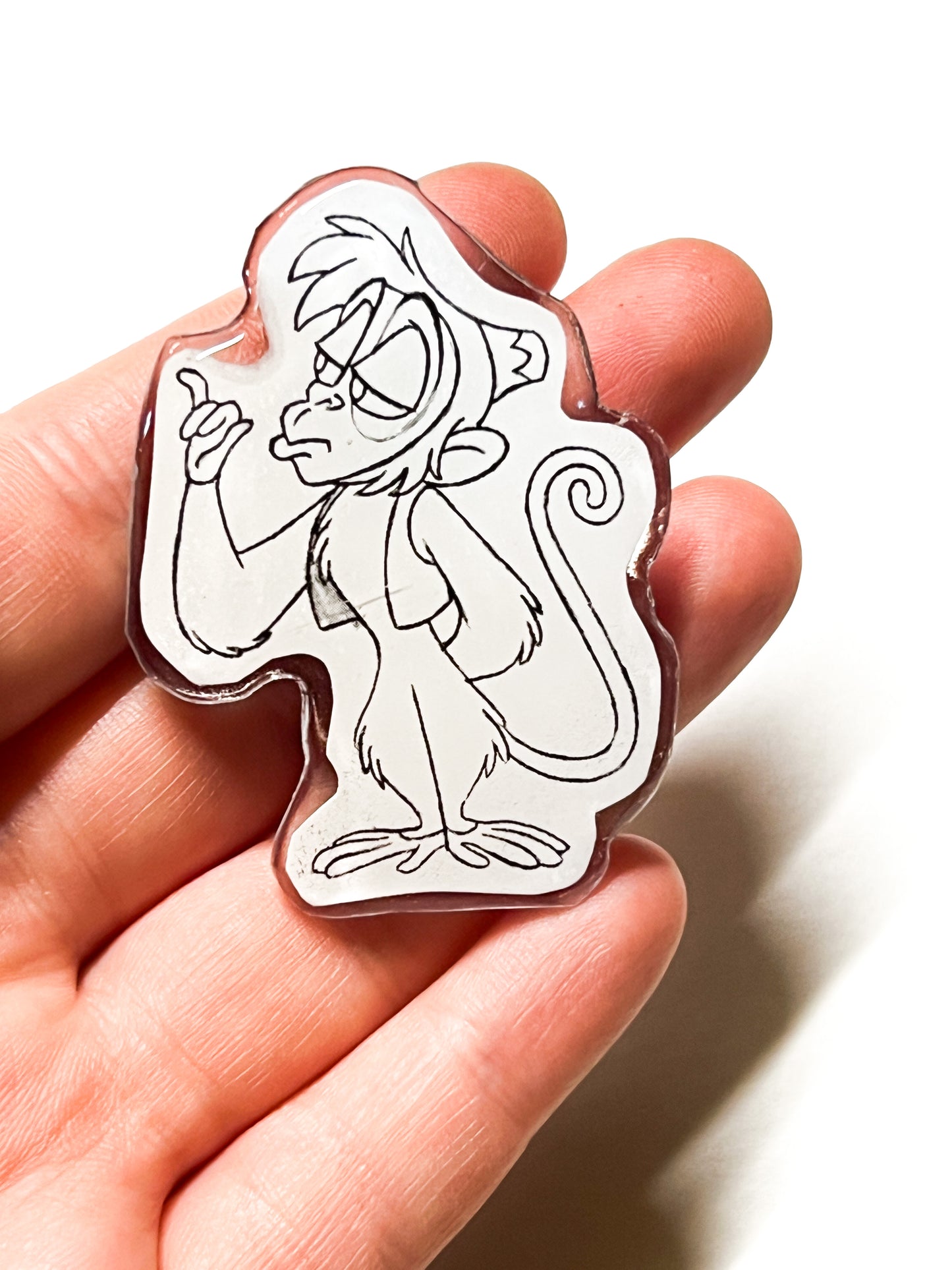 Handmade Mischievous Monkey Pin 🐒✨