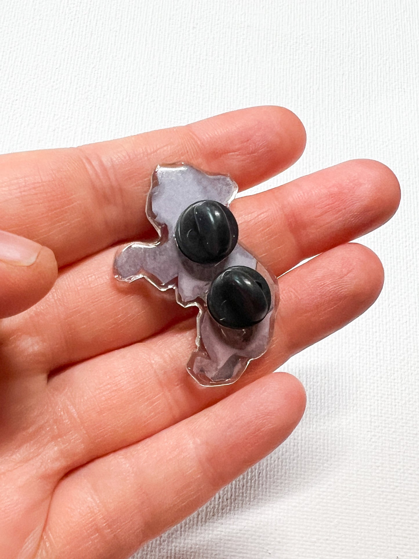 Upcycled Happy Brown Bear Handmade Pin – Recycled Storybook Pin – Book Page Art Pin – Small Batch Resin