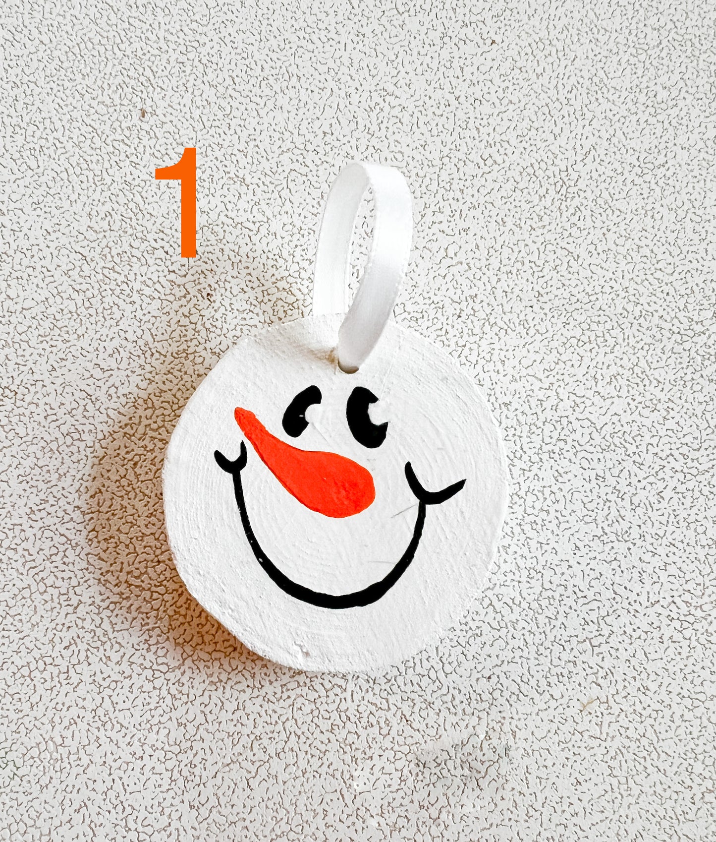 Snowman Face Handmade Christmas Ornaments Versions 1 - 3