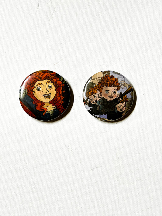 Scottish Adventure Inspired Fridge Magnet Set – Handmade Set of 2