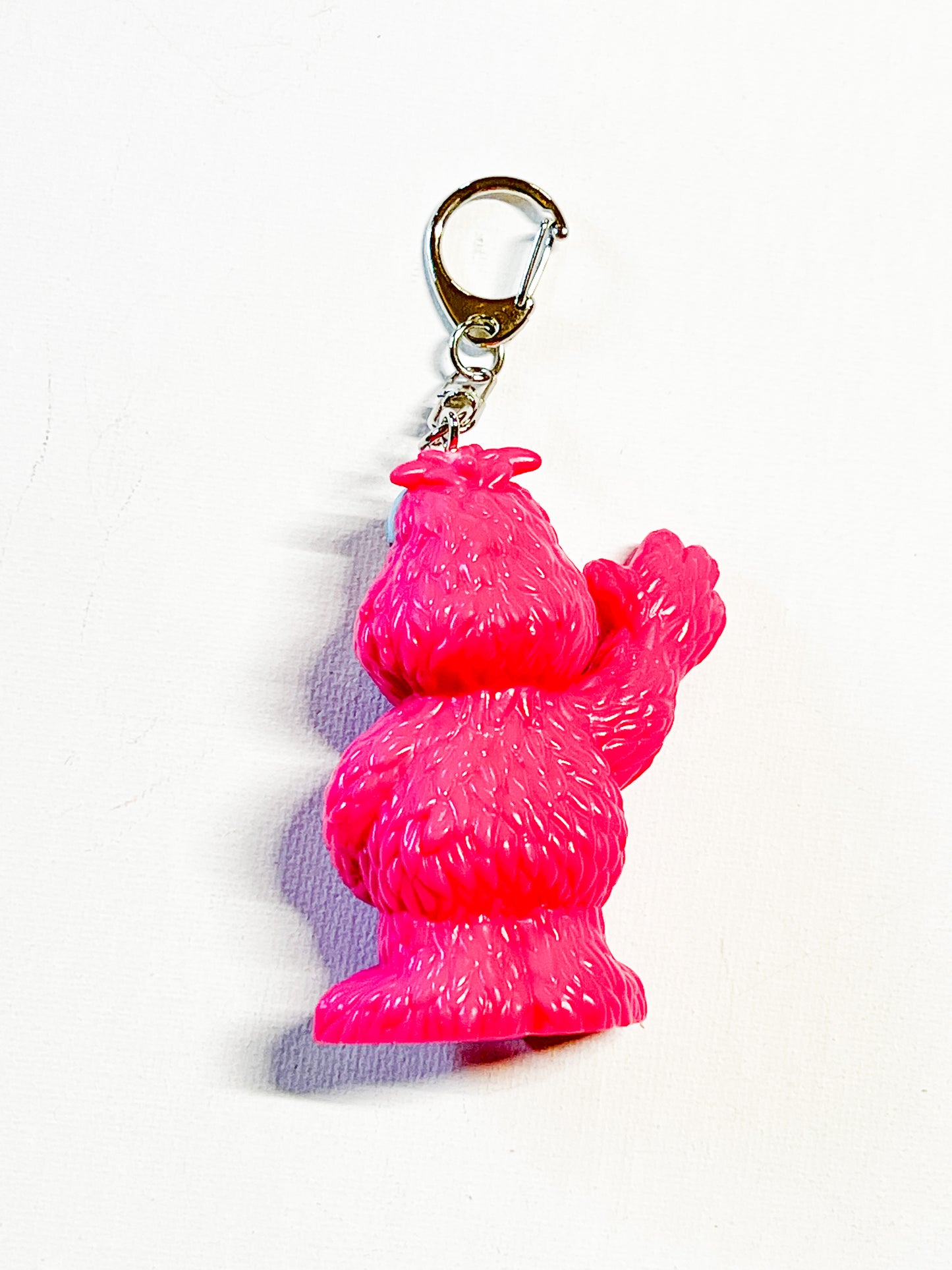 Upcycled Pink Monster Keychain