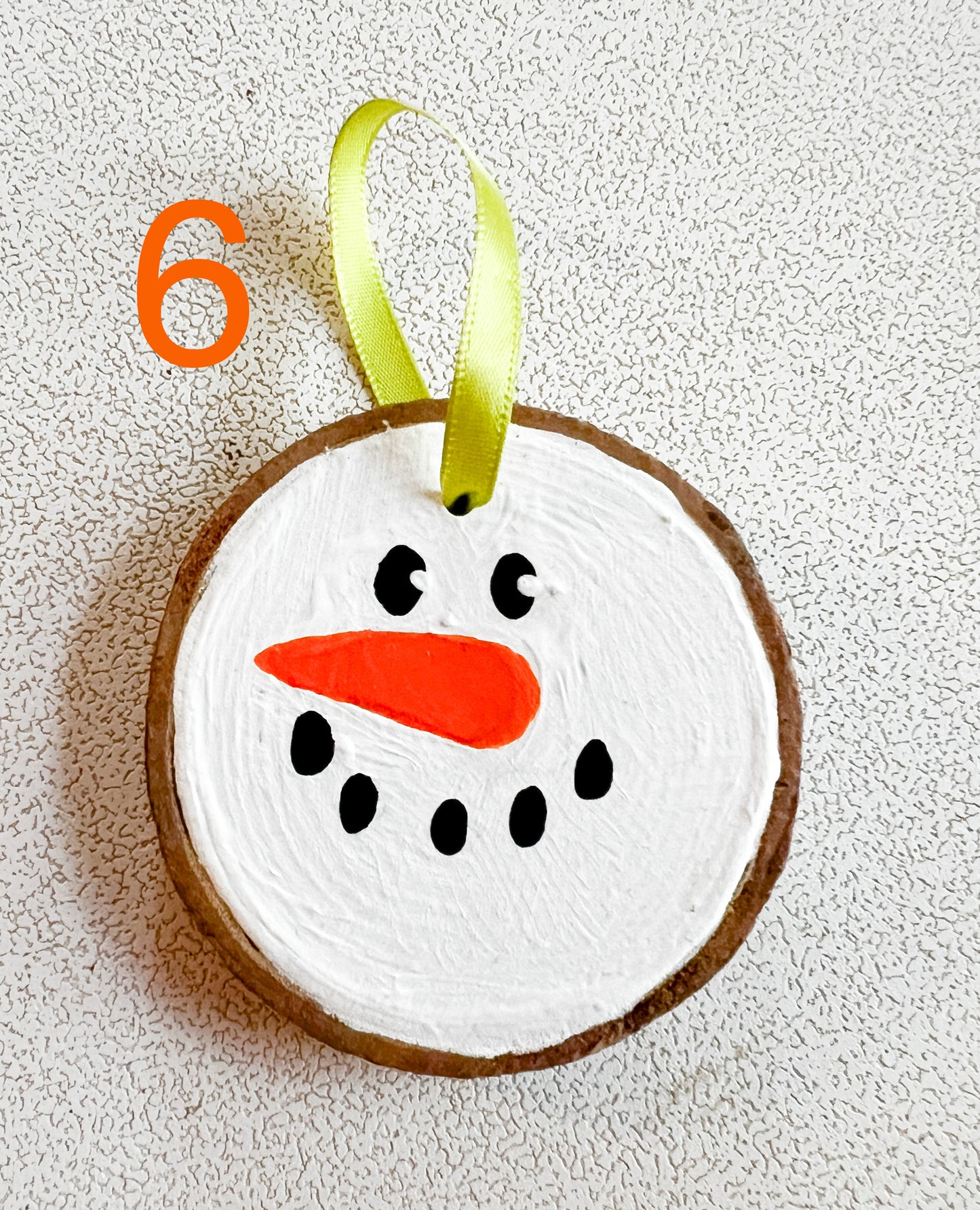 Snowman Hand Painted Christmas Ornament (Version 4-6)
