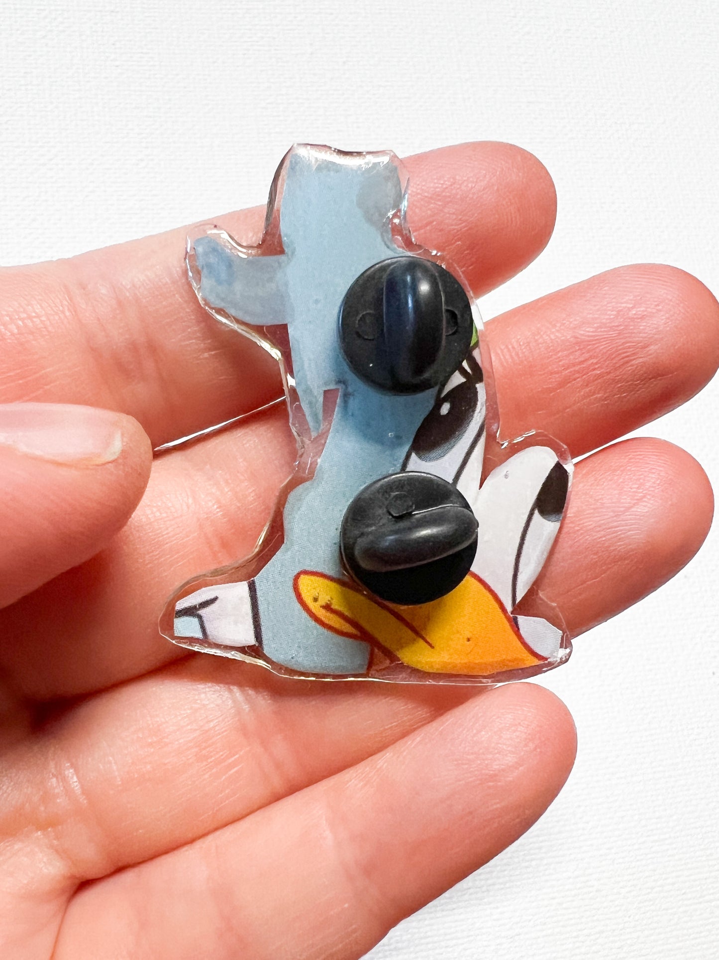 Upcycled Happy Yellow Dog Handmade Pin – Recycled Storybook Pin – Book Page Art Pin – Small Batch Resin B Grade