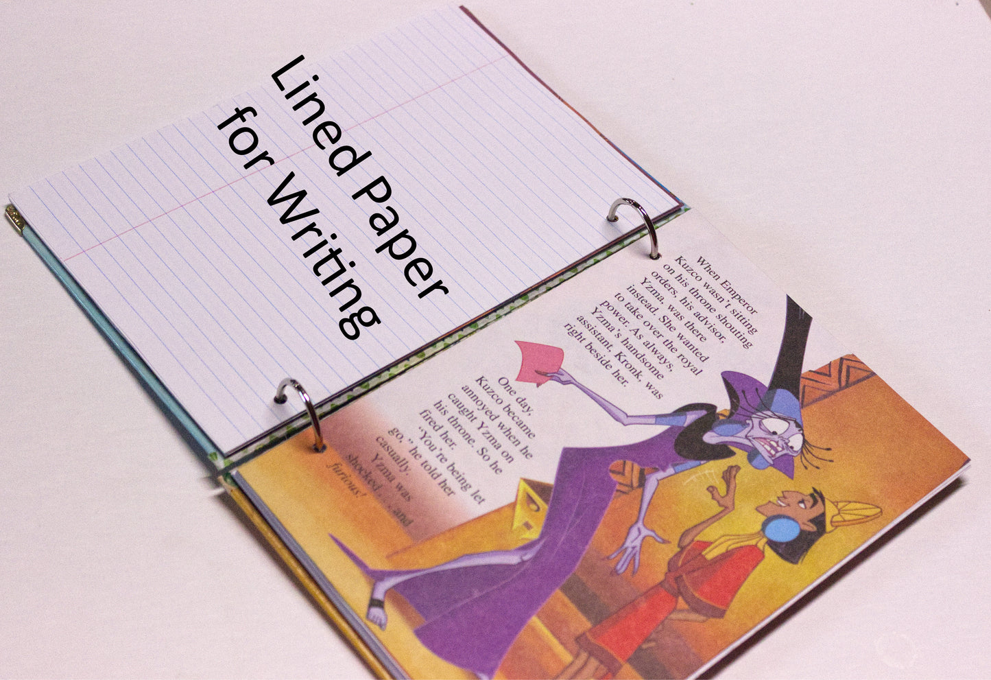 ✨ Upcycled Animated Adventure Book Journal – Handmade & Eco-Friendly ✨