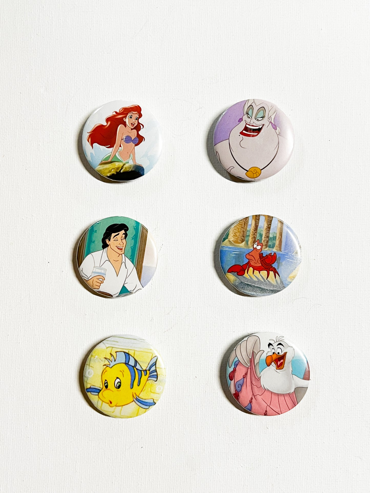 Upcycled Mermaid AdventureFridge Magnet Set – Handmade Reclaimed Art Magnets (Set of 6)