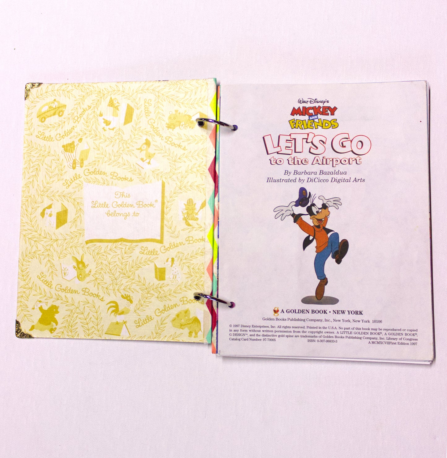 Airport-Themed Upcycled Children’s Book Journal