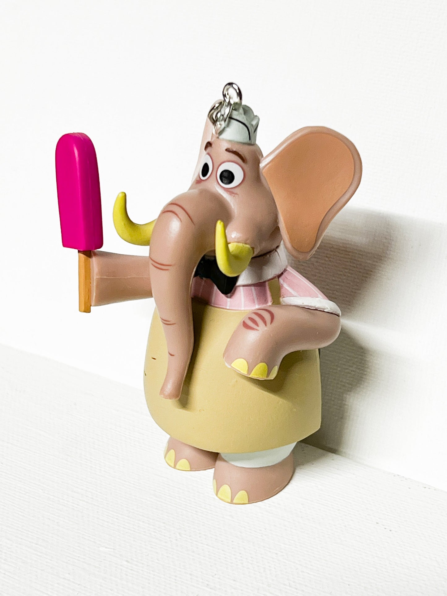 Upcycled Elephant Toy Keychain – Handmade One-of-a-Kind Toy Charm