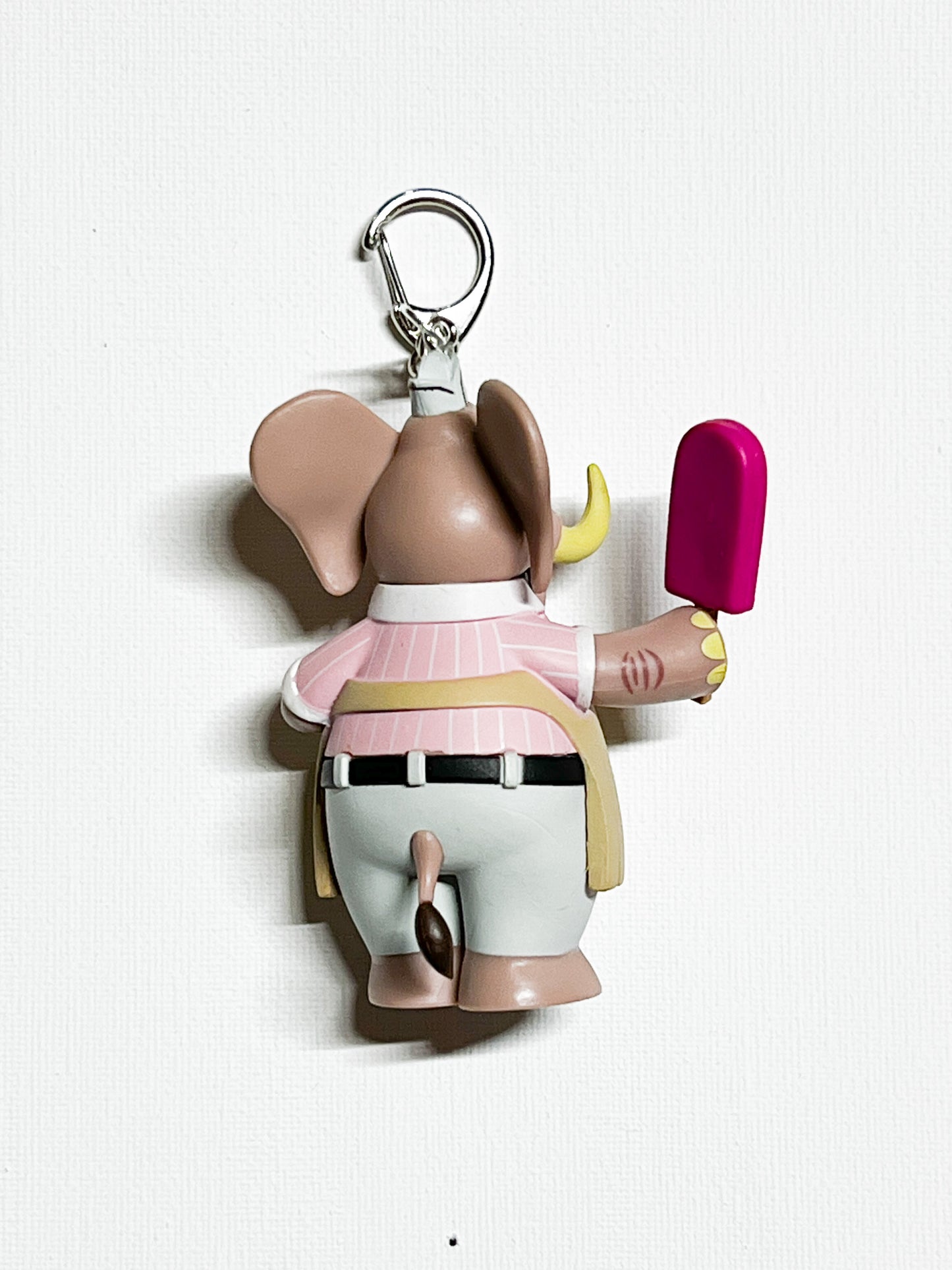 Upcycled Elephant Toy Keychain – Handmade One-of-a-Kind Toy Charm