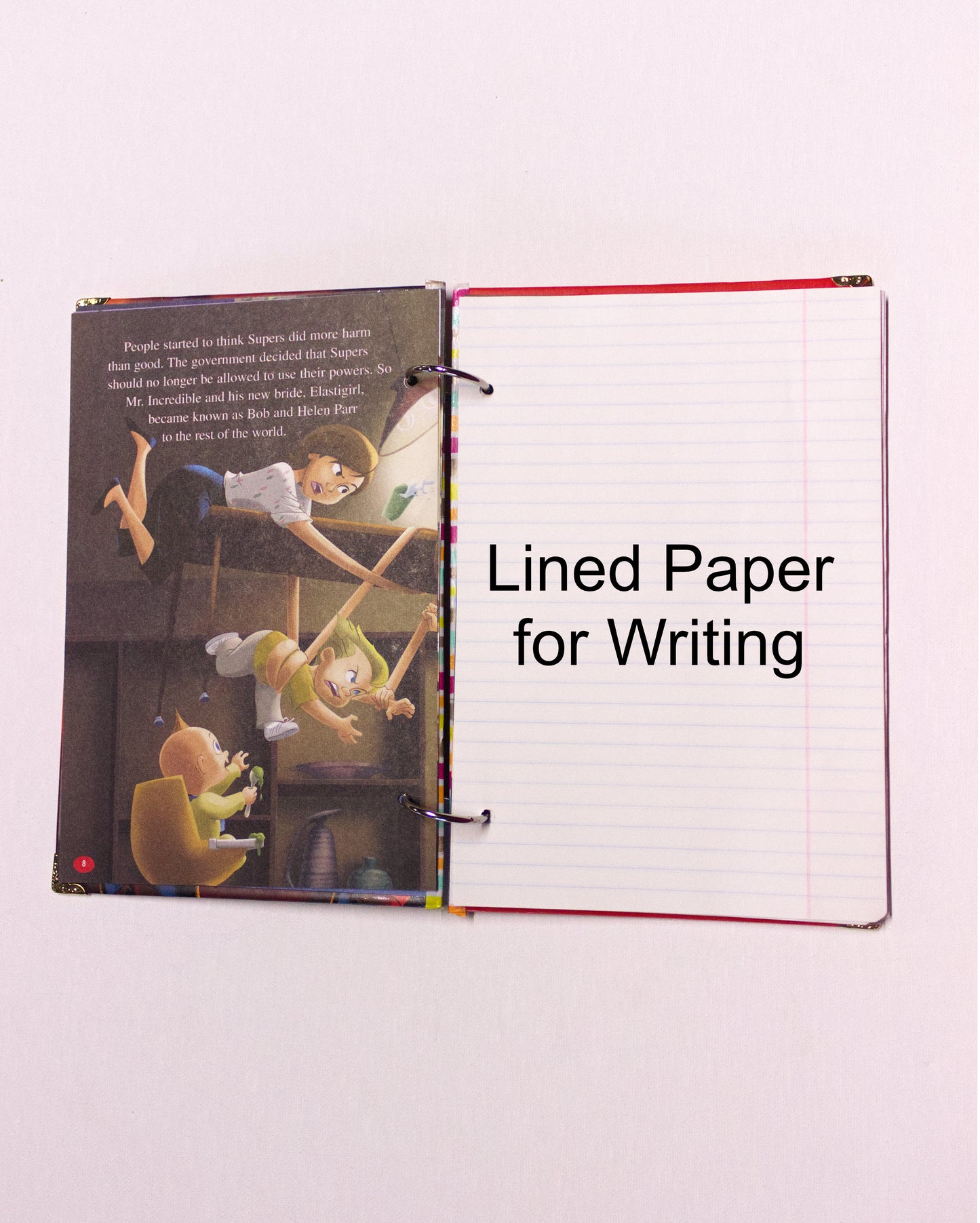 Superhero-Themed Upcycled Children’s Book Journal