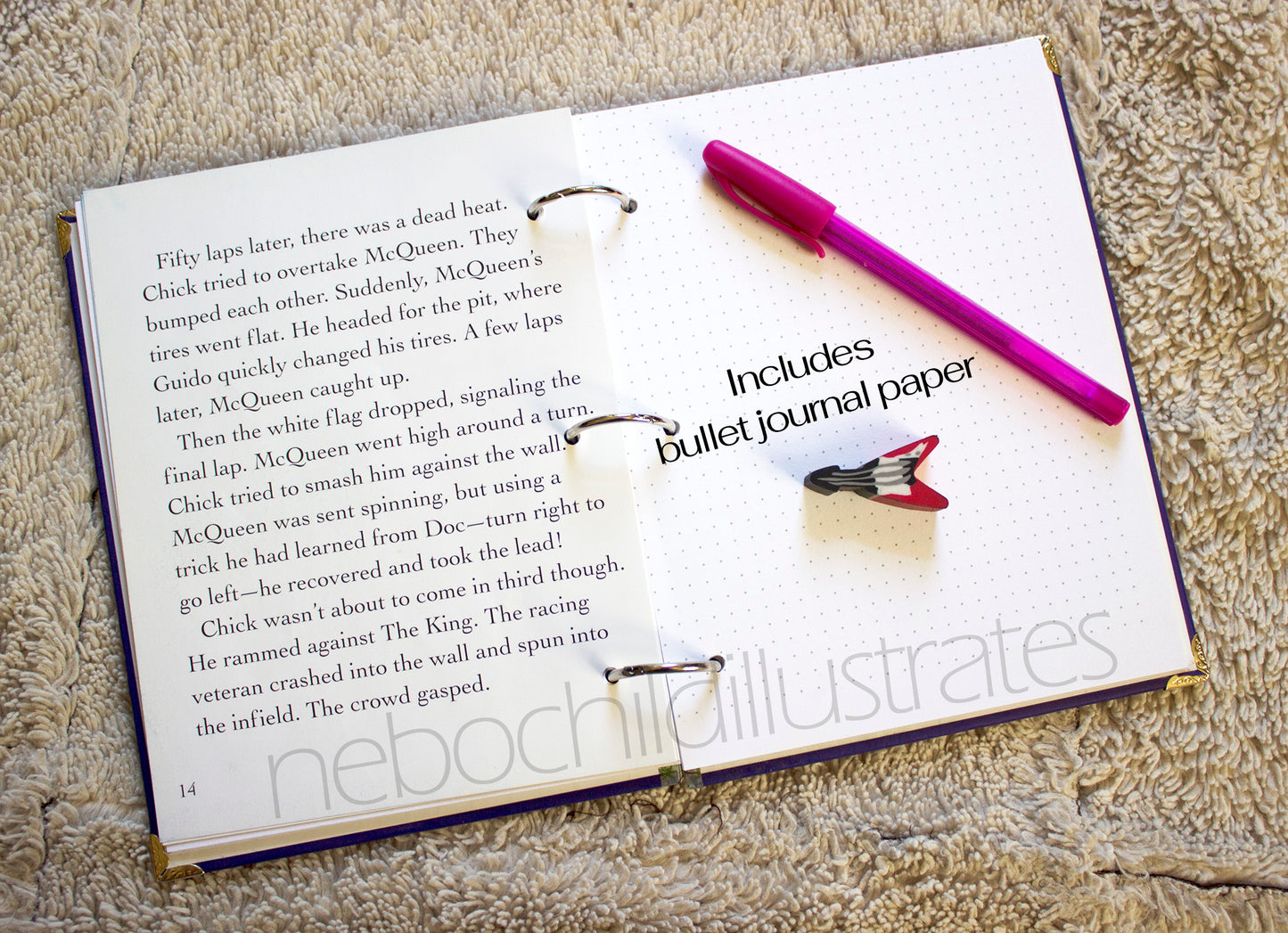 Upcycled Race-Car Storybook Journal